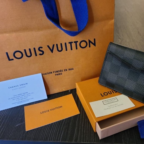 Louis Vuitton Damier Graphite Mens Card Wallet